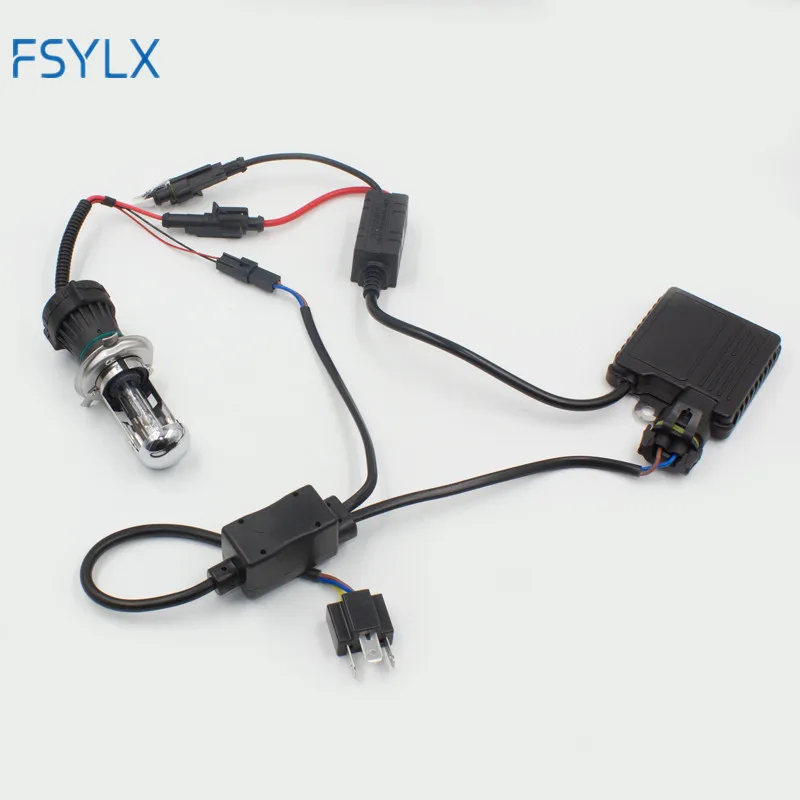 FSYLX 2 шт. H4 bixenon адаптер Hi Lo Реле Жгут проводов HID Xenon балласт кабель провода разъем