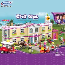 XINGBAO 12001 Новинка 1750 шт. серия город девочка счастливый обучающий Строительный набор строительные блоки кирпичи забавные игрушки для детей в качестве подарков