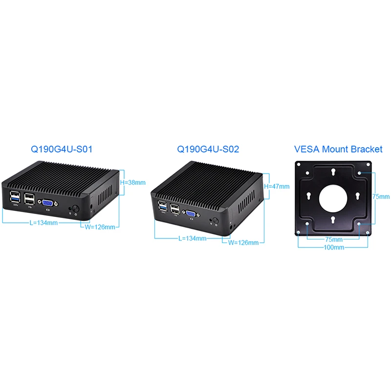 Мини ПК Qotom J1900 процессор с четырехъядерным Nano ITX 4 гигабитным NIC маршрутизатор