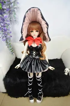 

[wamami] 78# 6pc Black Sexy Mage Caps /Skirt/Underwear Sets/Bow 1/3 SD DOD DZ BJD Dollfie