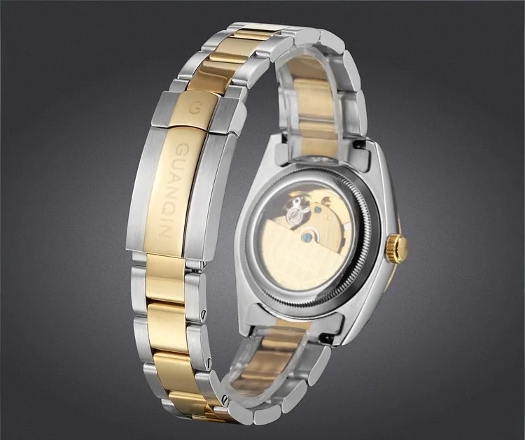 GUANQIN Watch Men Date Water Resistant Automatic Self-Wind Mechanical Wristwatches Luxury Man Watch 2017 Small Men's Watches (6)