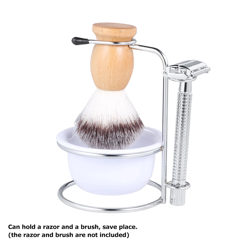 

2 in 1 Men's Shaving Razor Kit Soap Bowl & Shaving Brush Holder Male Beard Shaving Soap Bowl Shaer Stand Male Shaving Tool Set