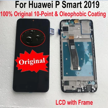 

Original Best LCD Display Touch Screen Digitizer Assembly + Frame Glass Sensor For Huawei P Smart 2019 POT-LX1 POT-LX3 POT-LX1AF
