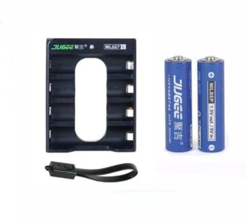 

2 pcs 1.5 v 3000mWh AA Li - polymer Li - ion lithium polymer rechargeable batterie+ 4 slot Usb charger