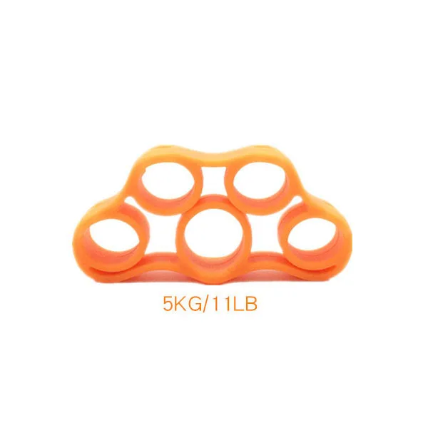 Finger resistance bands rubber bands Training Stretch exercise elastic band Rubber String Chest Developer Fitness Equipment - Color: Orange