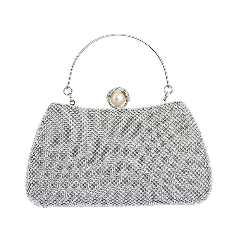 

2019 new European and American fashion celebrity hands take dinner bag luxury rhinestone lady Portable Dinner Bag