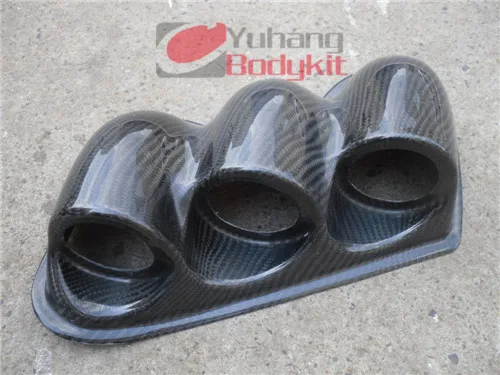 Углеродное волокно EVO 7 8 9 Dash тройной Gauge Pod 60 мм или 52 (LHD) левый привод CF|evo 7|evo 9pod pod |
