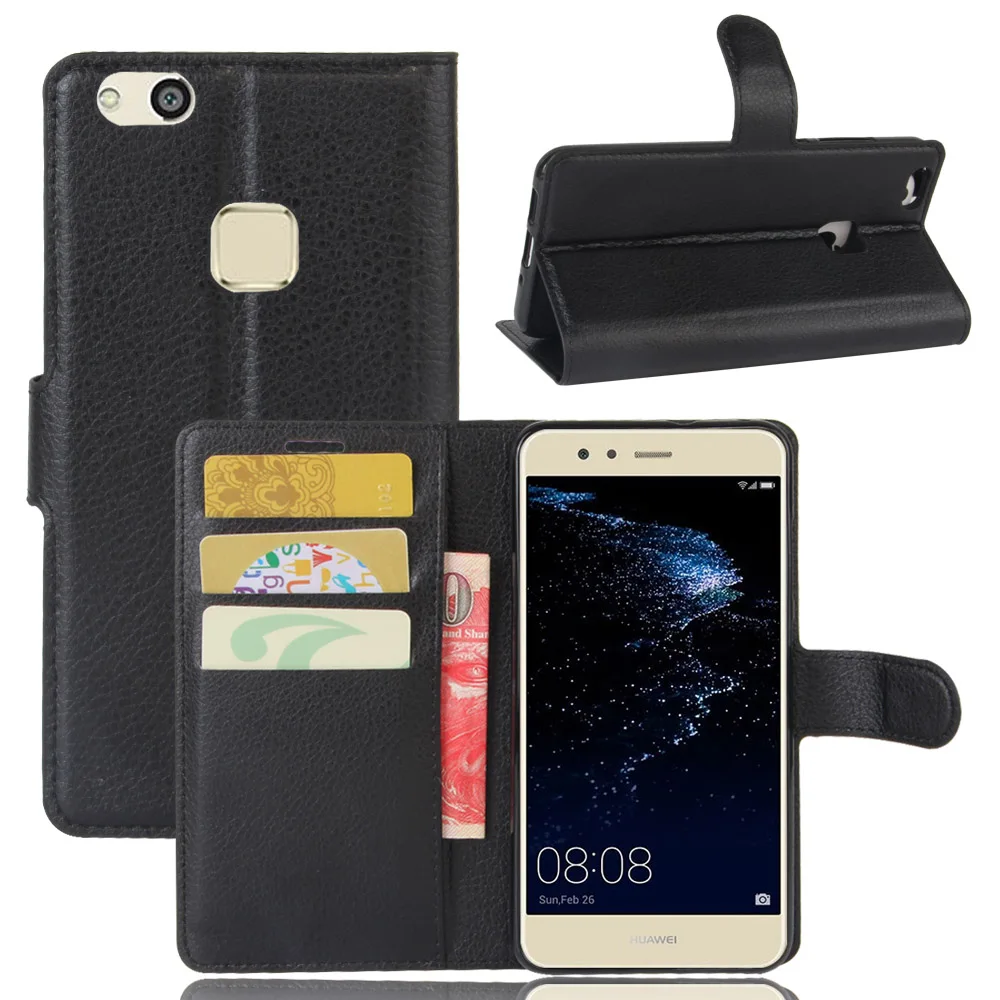 Роскошный футляр для телефона Funda для huawei P10 Lite Coques с подставкой и откидной крышкой, кошелек из искусственной кожи, сумка для huawei P10 Lite