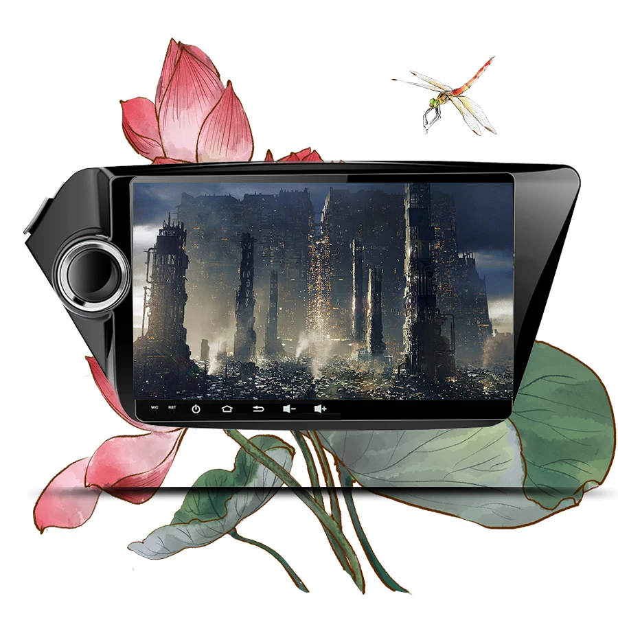 Excellent Android 9.1 Car dvd video music Player built-in gps navi 3/4G wifi tape recorder map For Kia k2 RIO 2010 2011 2012 2013 2014 15 4
