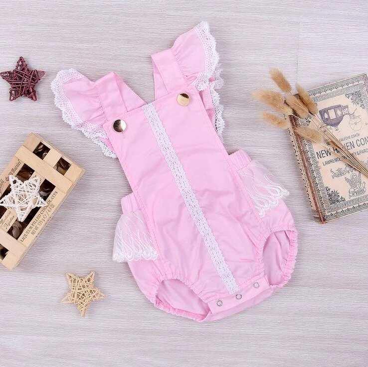 lace ruffle onesie