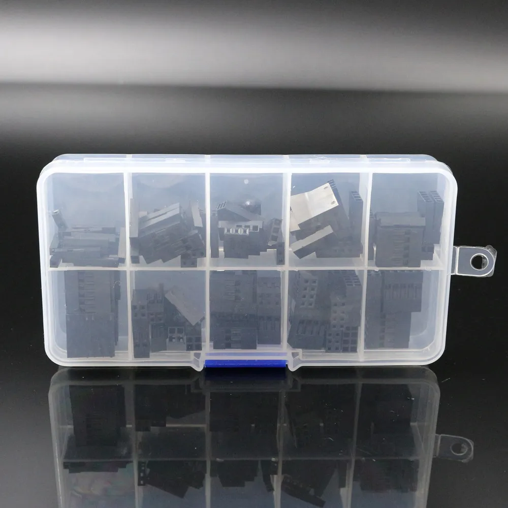 Комплект Dupont 115 шт. в коробке с коробкой 1P/2P/3P/4P/5P/6P/2*2/2*3/2*4/ 2*5 контактный корпус