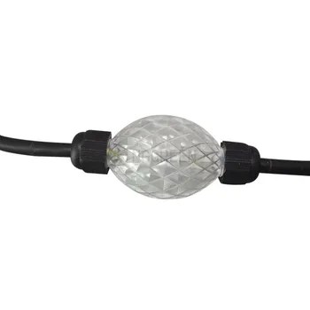 

500X Addressable WS2801 D50mm Ellipse type digital 3D ball LED pixel round module light express free shipping