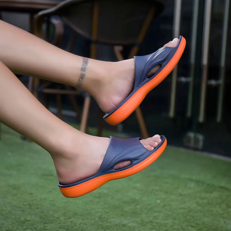 Unisex New Fashion Men Summer Slippers Flip Flops Outdoor Slides Beach Sandals Fashion Slippers Flat Casual Slippers Sandals (16)