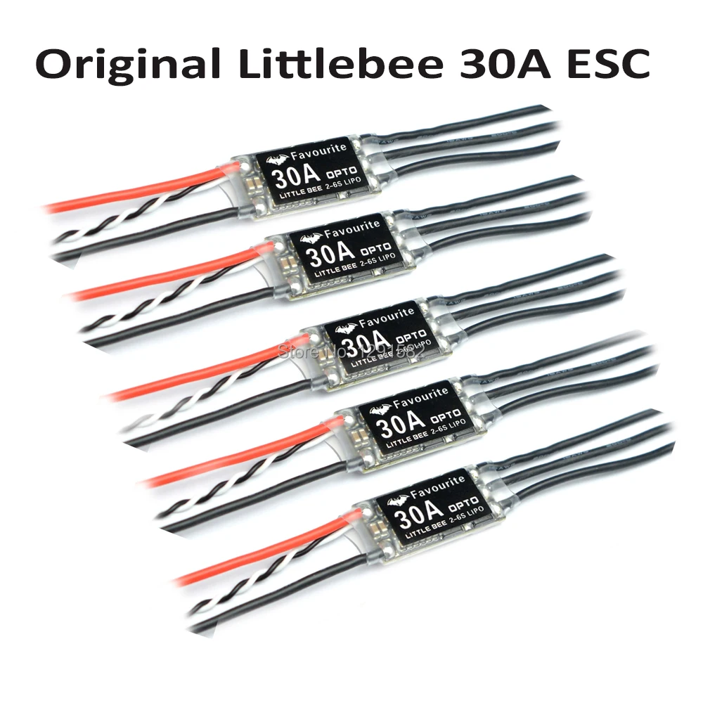 

5pcs Mini Favourite Little Bee littlebee 30A 2~6S LiPo Battery OPTO ESC Brushless Speed Controller for ZMR250 260 270 Quad