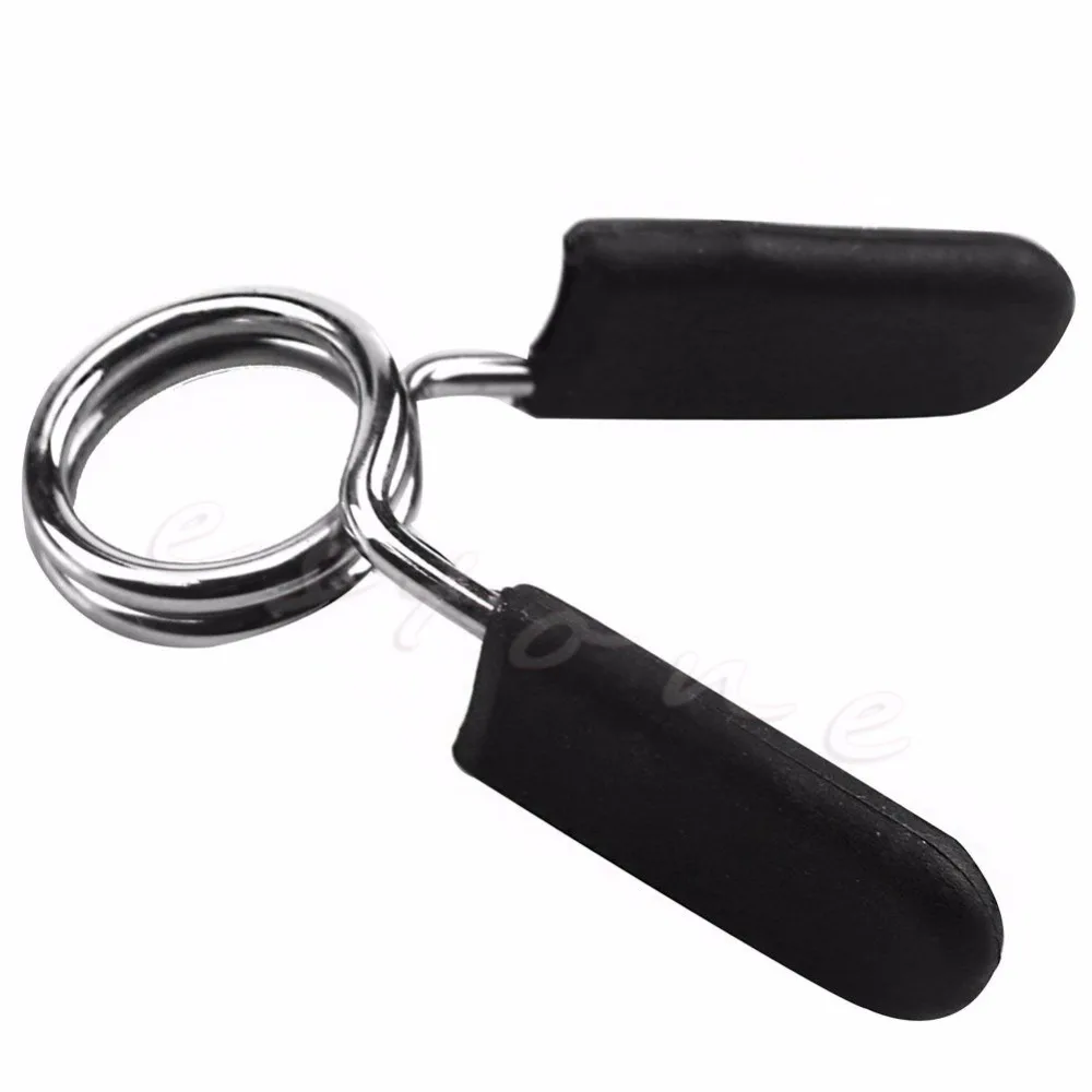 2 25mm Gym Weight Bar Dumbbell Lock Standard Barbell Spring Collar Clamp Clips