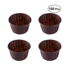 100 шт. Бумага Muffin чашки пергаментную антипригарным выпечки чашки кекс вкладыши для выпечки кексы десертов печенье ватрушки