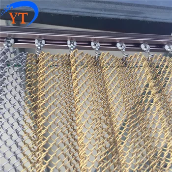 

Luxurious metal coil drapery mesh curtain