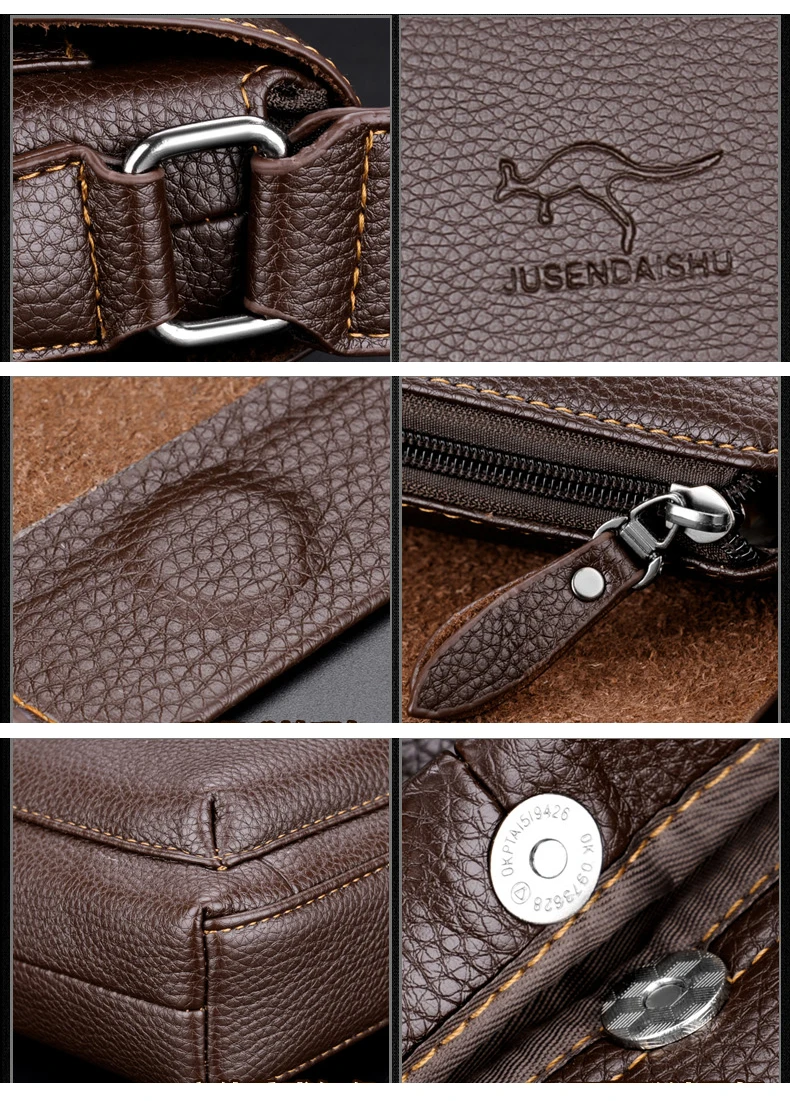 Роскошная брендовая Сумка-кенгуру, мужская кожаная винтажная сумка через плечо, мужская деловая сумка на плечо, мужской офисный портфель
