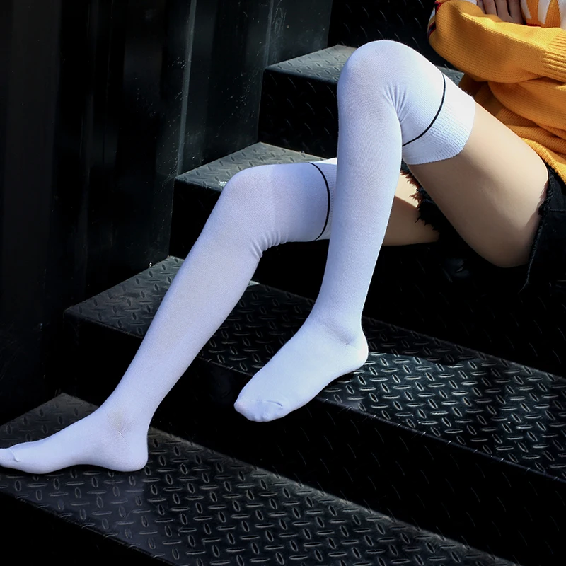 Sexy Slim Long Stockings Over Knee Tight Socks Silicone Non slip Cotton