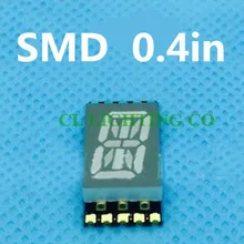 Smd цифровая трубка 0,4 дюймов красный 16 сегментный smd светодиодный дисплей Nixie трубка 1 бит пластиковый металлический общий анод