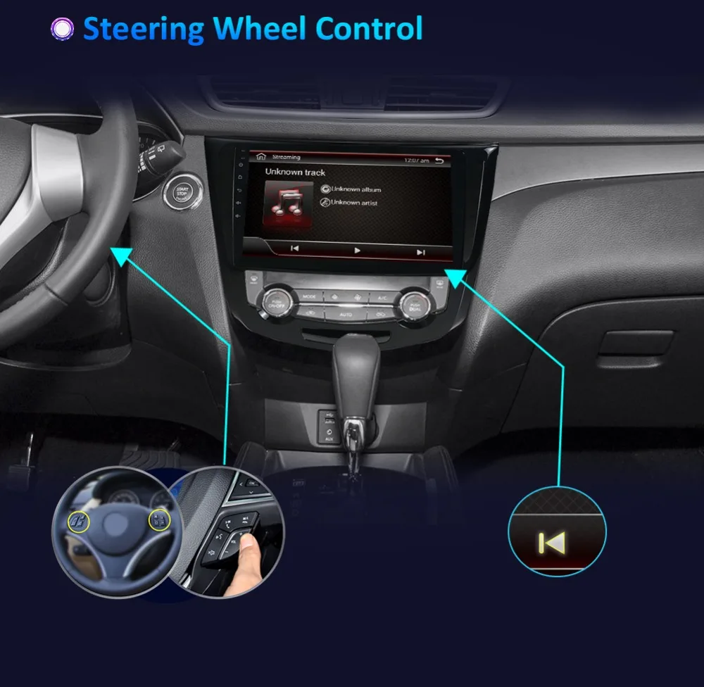 Top Bosion android 8.1 Car Navigation GPS Player for Nissan X-trail 2014-2019 car radio stereo dvd gps navigation stereo Head Unit 14