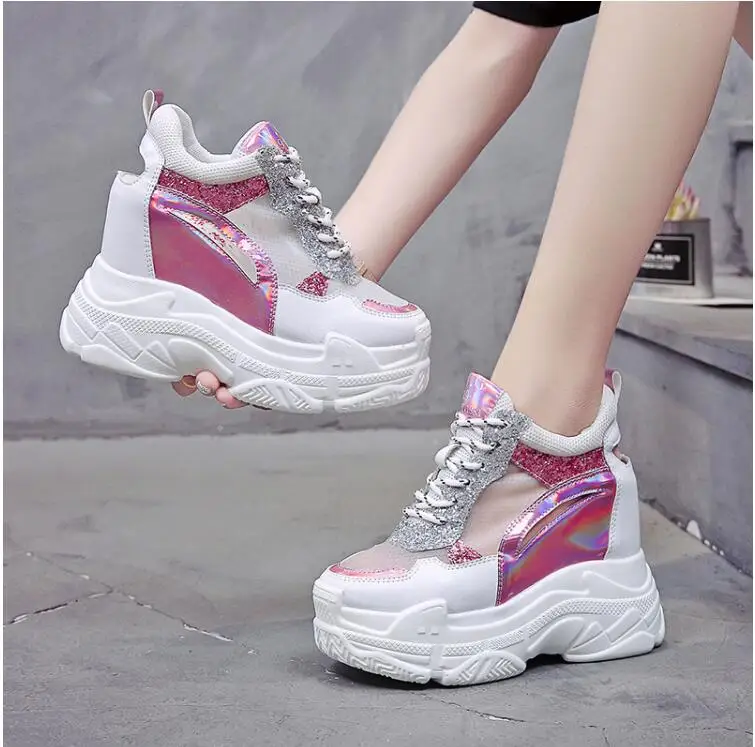 Fashion Summer Women Sneaker Sandals Women Wedges High Heel Platform Shoes Woman Classic Lace Up Casual Gladiator Sandals