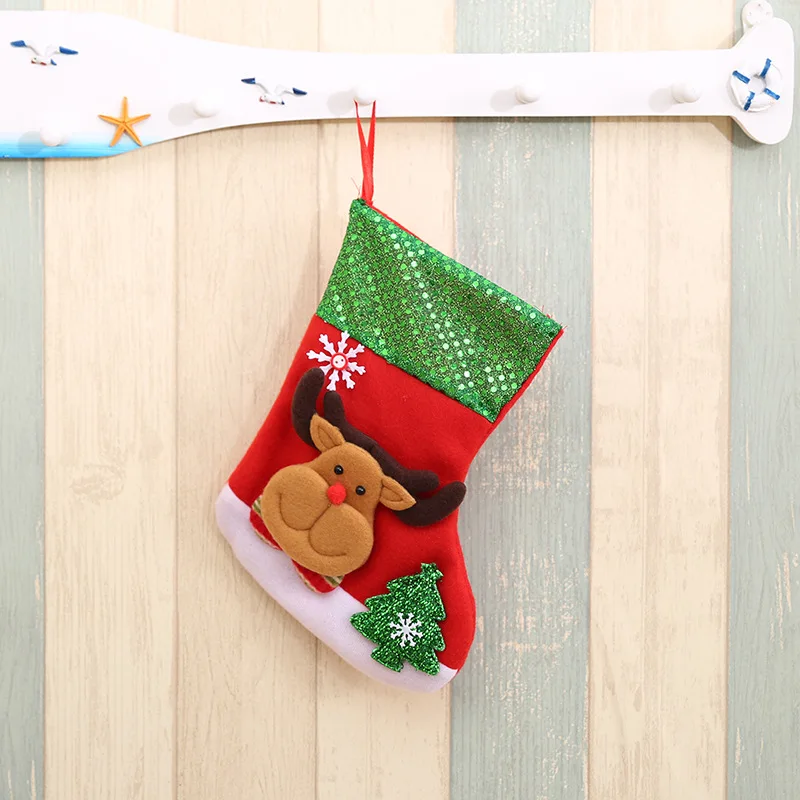 verwijderen Denemarken vezel Christmas Stocking Mini Sock Decorations Santa Claus Candy Gift Bag New  Year Xmas Tree DIY Hanging Decor|Stockings & Gift Holders| - AliExpress