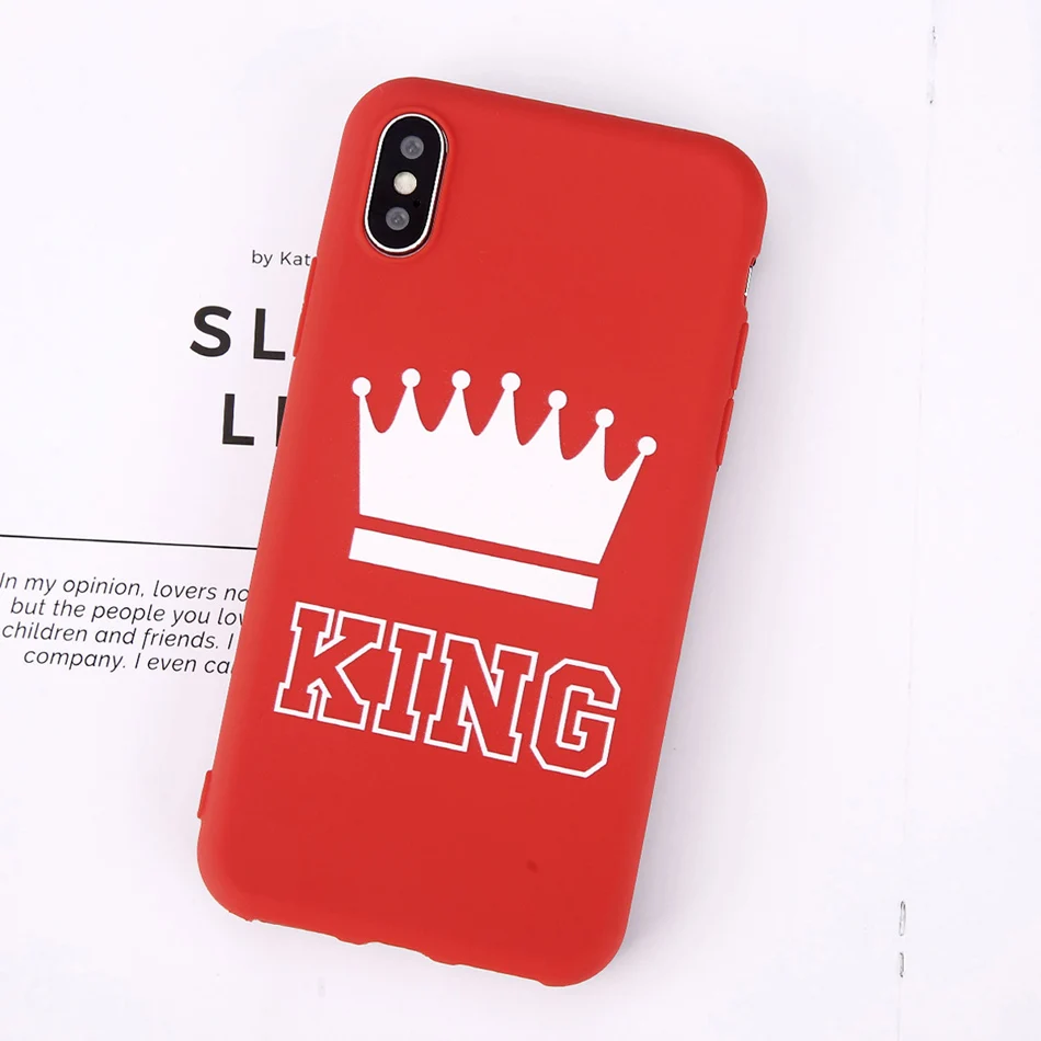 Moskado King queen чехол для телефона для iphone 7 6 6s 8plus X XS Max XR пары шикарные модные симпатичные, из мягкого ТПУ чехол для iphone 11 5S SE