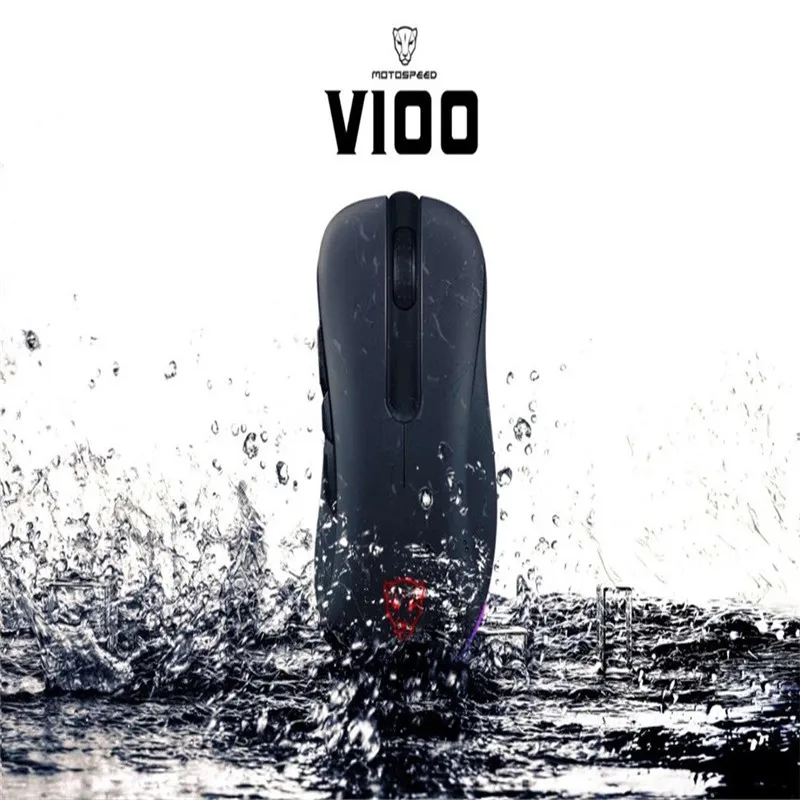 MOTOSPEED V100 RGB Проводная игровая клавиатура Мышь оригинальный PAW3327 Оптический