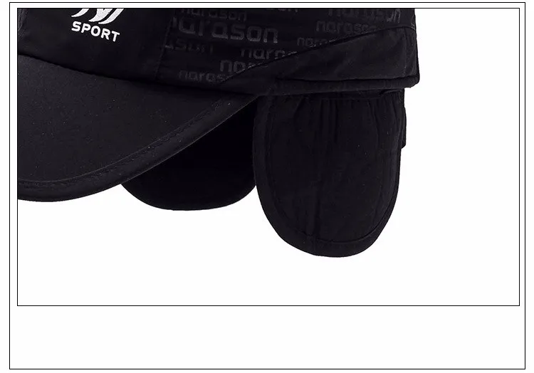 Зимняя и Весенняя модная бейсбольная кепка с защитными наушниками ...