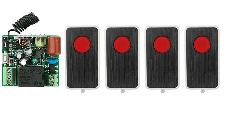 

Remote Control Switch AC220V 1CH Lighting Switches Remote ON OFF Light Lamp SMD Power Remote Switch System 315/433.92MHZ Latch
