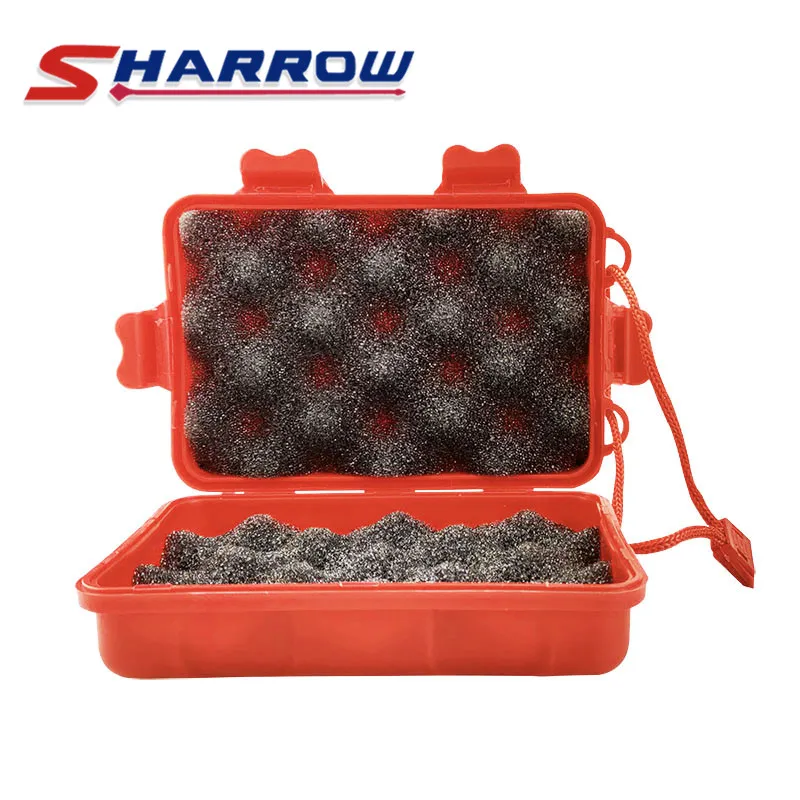1pc Archery Broadheads Box Portable Foam Padded Storage Box Arrowheads Case Hold 6 Broadheads