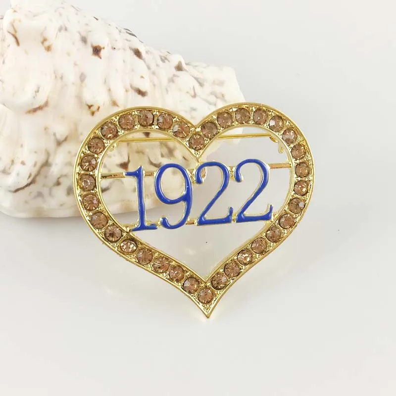 

Greek Sorority Sigma Gamma Rho 1922 heart Lapel Pin SGR brooch jewelry