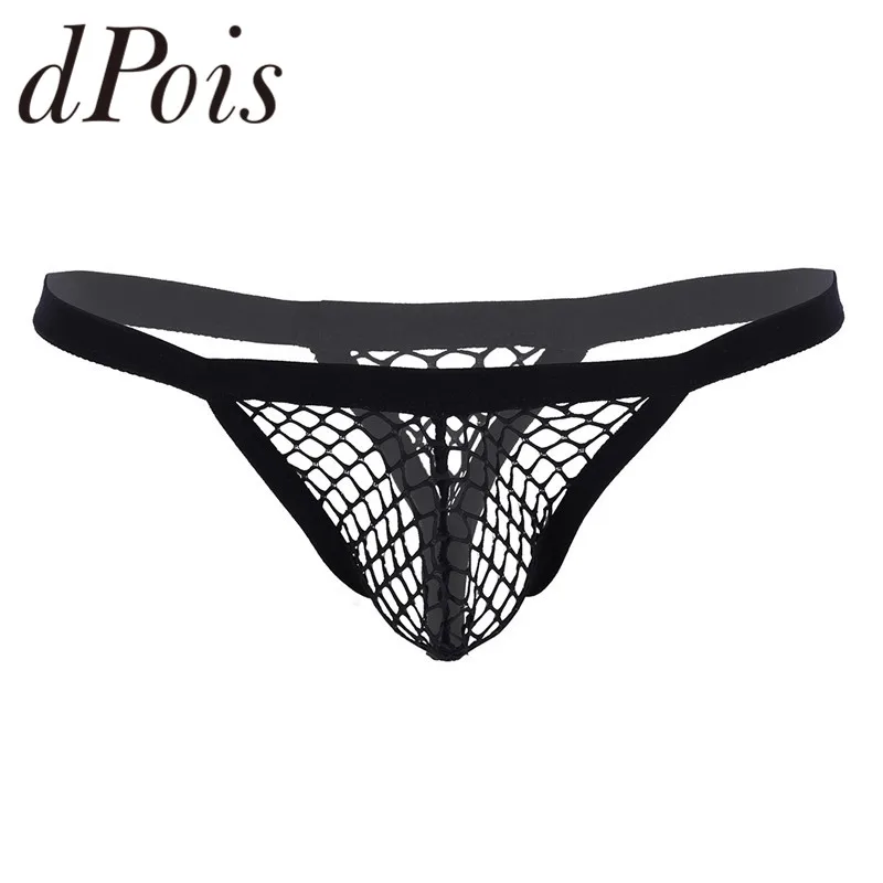 Men/'s See-through Lace Mesh Brief G-string Underwear Bulge Pouch T-Back Thong