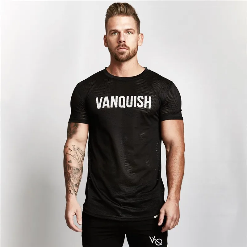 Vanquish Shark 2018 Tight Quick Dry Workout Gyms Long Top Tee Sporting Runs Yogaing Compress Fitness Exercise Clothing T Shirt