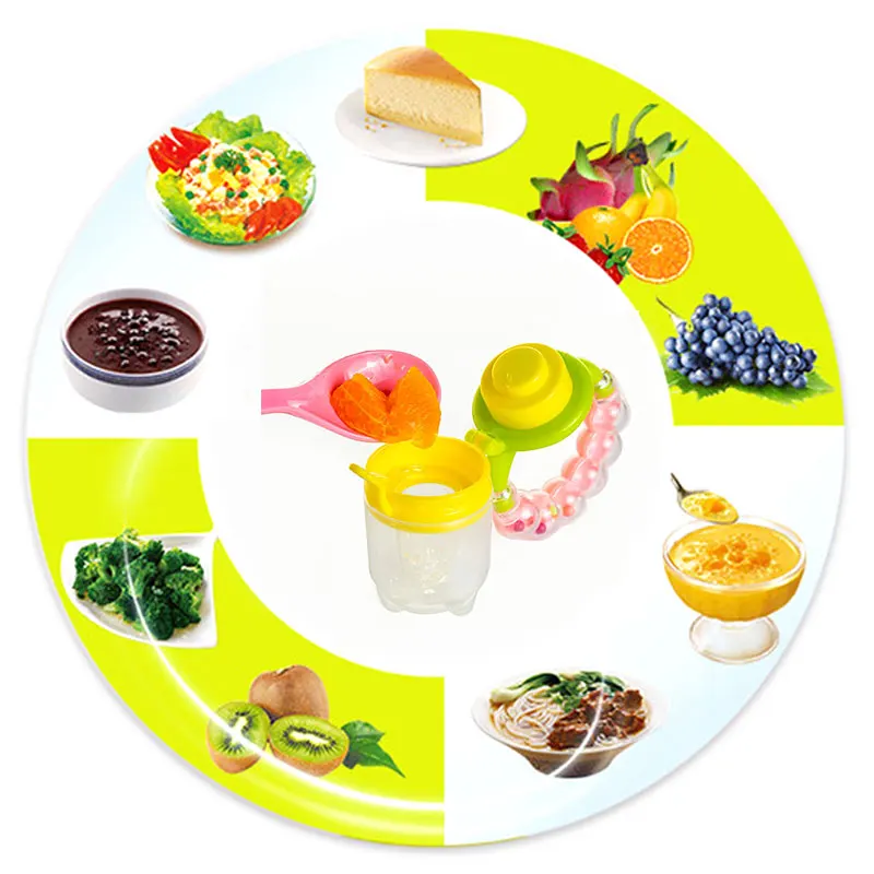 2018 Baby Pacifiers Food Nibbler  Nibler Nipple Pacifiers for Baby Fruit Feeder Nipples Feeding Safe Nipple Pacifier