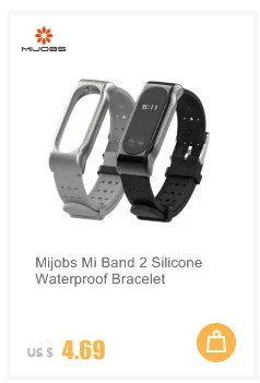 Металлический браслет Mijobs Mi Band 2 на ремешке для Xiaomi Mi Band 2 Безвинтовой браслет из нержавеющей стали Сменные аксессуары