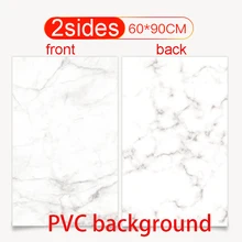 60X90cm Pvc Dubbele Kanten Fotografie Achtergronden Waterdichte Premium Marmer Textuur Achtergrond Voor Foto Voedsel Sieraden Mini Items