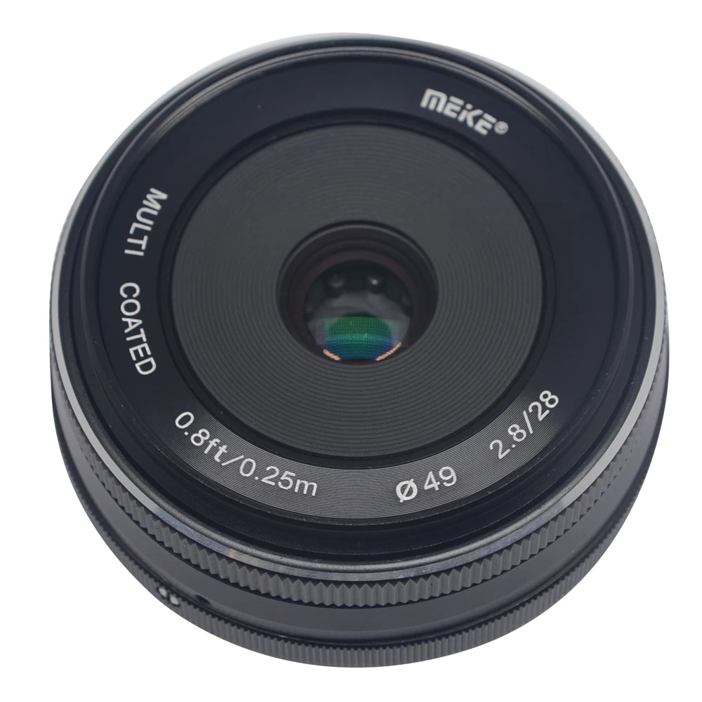 Meike MK-28mm f2.8 объектив с широкой диафрагмой и ручной многослойным покрытием фокусировки объектива APS-C Для беззеркальных камер Fujifilm X-A1 X-A2 X-E1 X-E2 X-E2S