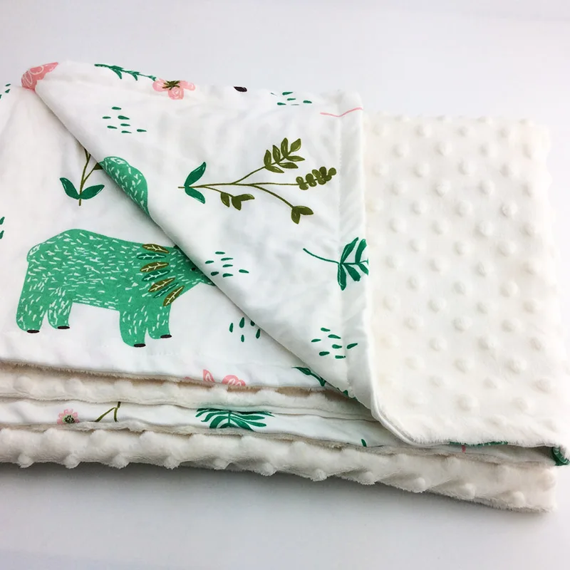 Minky Baby Blanket Flannel Fleece Animal Blanket Infant Swaddle Nap Receiving Stroller Wrap For Newborn Baby Bedding Blankets