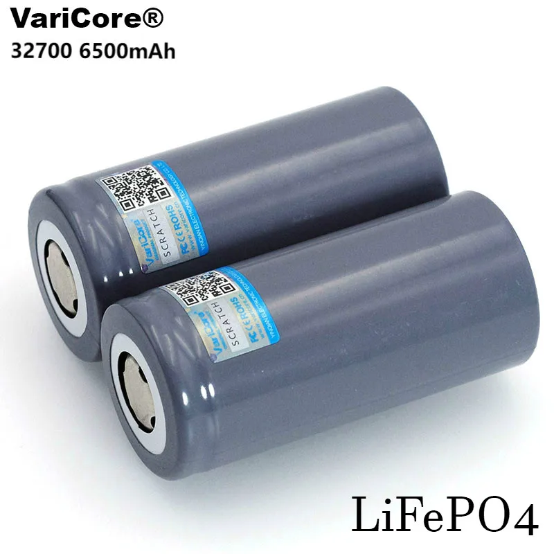 

2PCS VariCore Brand 3.2V 32700 6500mAh LiFePO4 Battery 35A Continuous Discharge Maximum 55A High power battery