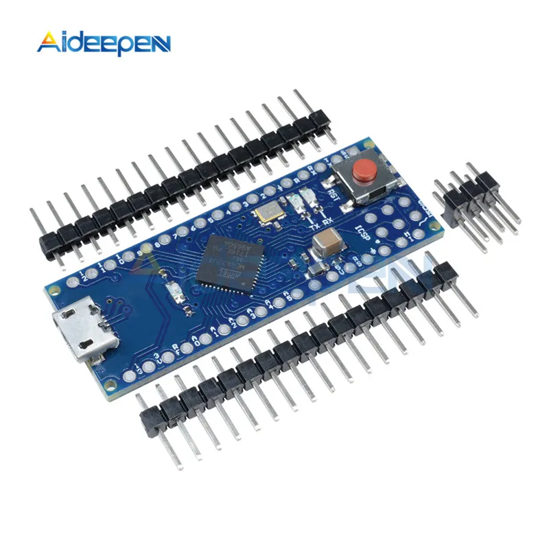 Pro Micro ATmega32U4 5 в 16 МГц запасной Модуль платы Pro Mini ATmega328 4 канала микроконтроллер с контактами DIY комплект для Arduino