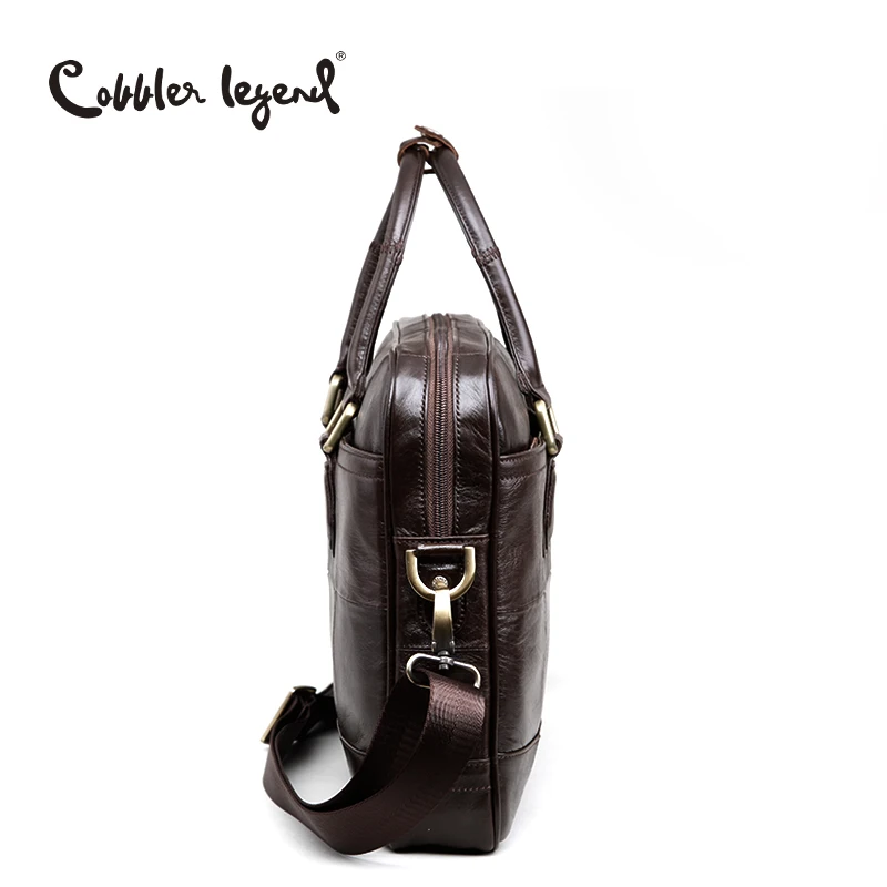 الإسكافي أسطورة العلامة التجارية مصمم الرجال الحقيقي حقيبة جلدية حقيبة للذكور Crossbody أكياس ل 15 ''كمبيوتر محمول حقيبة أعمال 0907159-A-1