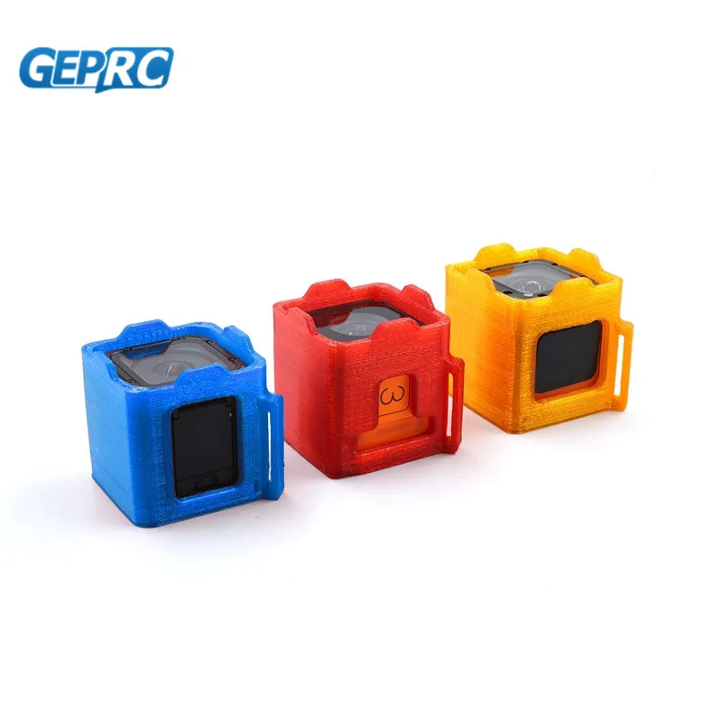 

GEPRC 3D Printed Camera Protective Case Protector For GoPro Session / Foxeer Box Sport Cam For RC Racing Drone Model Red Blue