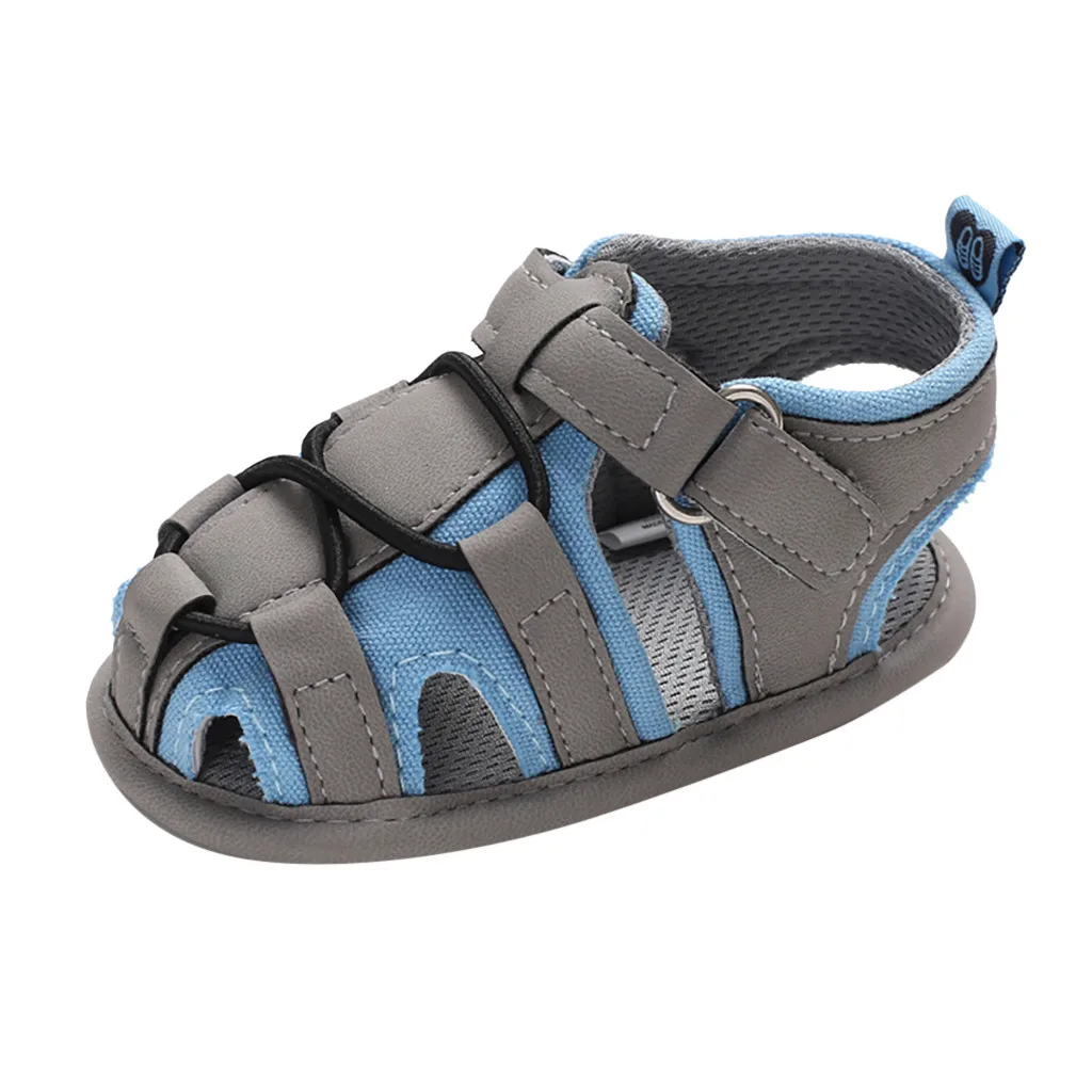 ARLONEET/ летняя повседневная обувь для малышей; дышащие сандалии в морском стиле для мальчиков и девочек; парусиновые кроссовки для мальчиков с закрытым носком