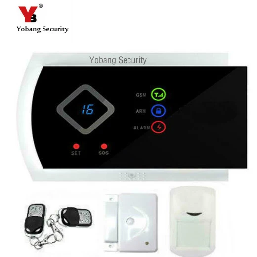 YobangSecurity English Russian Spanish Italian Slovak G10A Wireless Wired GSM font b Alarm b font System