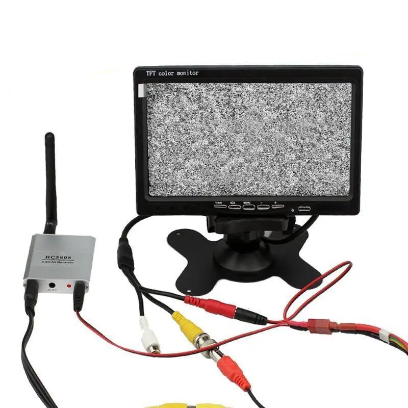 

FPV Combo CCD 1000TVL Camera + 5.8Ghz 600mw 48CH TS832 RC832 Plus + 7 Inch LCD 800 x 480 Monitor + Antenna For FPV