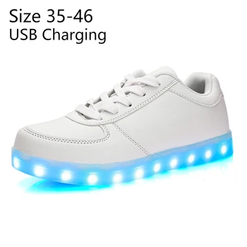

KRIATIV 7 color LED LUMINOUS SNEAKERS Usb charging kids Light up shoes luminous sneakers fashion glowing shoes led infant