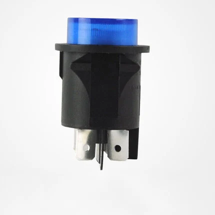 PS18-16 сенсорный выключатель Синяя кнопка сертификат tuv электрические исследования и разработки кулисный переключатель 4 контакта 28*23,5*39,8 мм