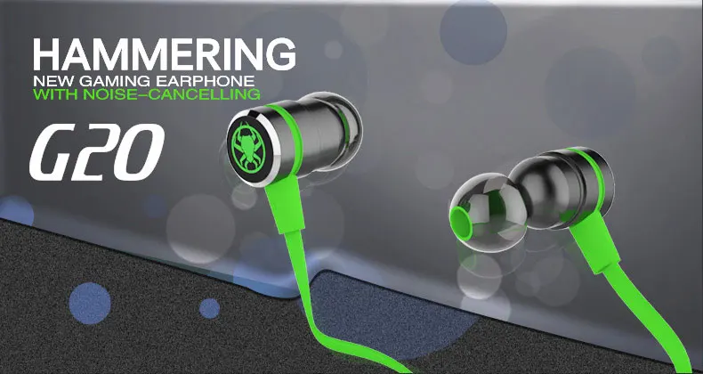 Hongsund G20 In-Ear Pro Gaming Headset Шум шумоподавления стерео бас наушники с микрофоном для сотовый телефон, ПК ноутбук pk Молот V2
